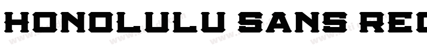 Honolulu Sans Regula字体转换